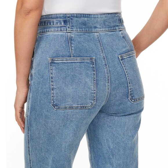 Hudson Women’s Wide Leg Belted Jean (Blue, 12/32) - Picture 5 of 5